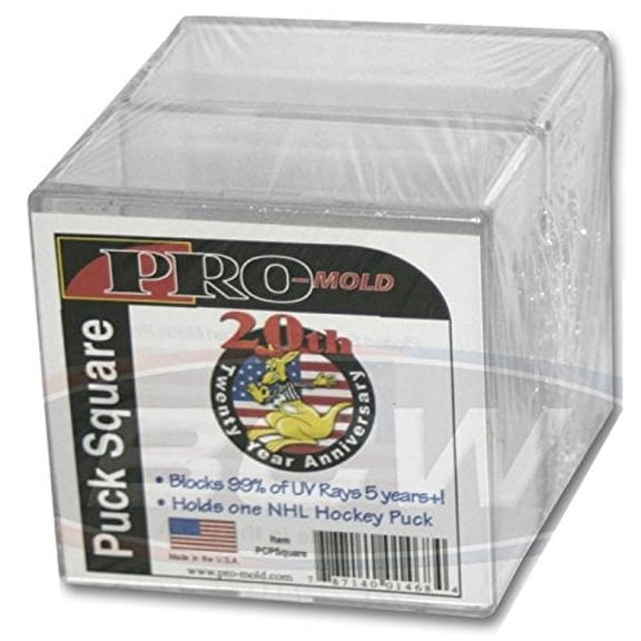 1 pack of 2 Pro-Mold 5 Year  UV Hockey Puck Square