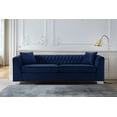 thumbnail image 4 of Cambridge Sofa in Brushed Stainless Steel and Blue Velvet, 4 of 5