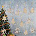 thumbnail image 3 of Adornos de madera Zulema Piezas de madera de Navidad Ciervos, 3 of 7