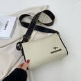thumbnail image 4 of Bolsa bandolera de piel de vaca impermeable para mujer para el ocio diario (blanco) Likrtyny Para Estrenar, 4 of 9