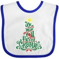 thumbnail image 3 of Inktastic We Wish You a Merry Christmas Boys or Girls Baby Bib, 3 of 4