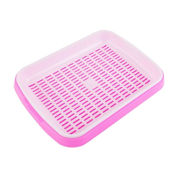 taicans 1Pcs Seed Sprouter Tray,Garden Seed Sprouter Tray BPA Free PP Soil-Free Healthy Wheatgrass Grower,Microgreens Growing Trays Nursery Tray Seed Germination Tray Wheatgrass Cat Grass Tray-Pink