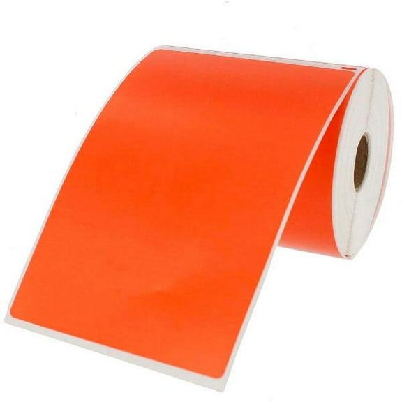 Dymo LV-1744907 Compatible 4x6 Orange Labels