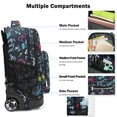 thumbnail image 3 of Mochila con ruedas Tilami, 48 cm, con ruedas, para niños y niñas, viajes y escuelas, 3 of 6