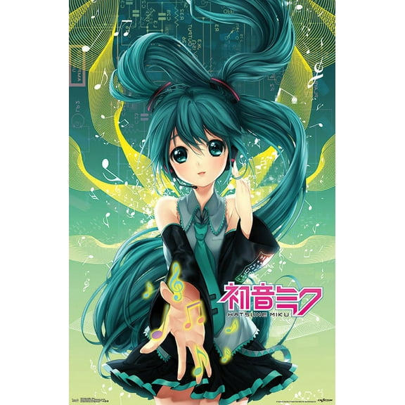 Hatsune Miku - Notes Wall Poster, 22.375" x 34"