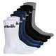 thumbnail image 1 of ellesse Unisex Calcetines deportivos, 7 pares - Trego Sport Sock, Calcetines de Tripulación, Tenis, Puño Acanalado, Logotipo Negro/Blanco/Azul/Gris 43-46,5, 1 of 7