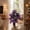 Violet Taille B D4, variante sur VVQ 18 Feuilles Grand Monstera Artificiel Palmier Feuille de Bananier Faux Tropical Sol, Faux Palmier Réaliste avec Branches pour Déco d'Angle de Salon Intérieur, Verdure Sans Entretien pour la Maison