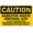 Warning Sign 2, variant on Caution Asbestos Existing in Building Tin Sign - 12×8 Inches, Vintage Metal Warning Decor, Home Farm Bar Coffee Shop Club Wall Decor