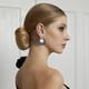 thumbnail image 4 of 8 pares de pendientes geométricos dorados grandes - Pendientes redondos y colgantes llamativos para mujer, 4 of 7