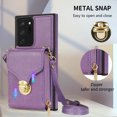 thumbnail image 3 of Dteck for Galaxy Note 20 Ultra Case Wallet with Zipper Pocket PU Leather Protective Back Phone Case with Lanyard Compatible with Samsung Galaxy Note 20 Ultra,Purple, 3 of 7