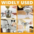thumbnail image 6 of Stainless Steel Canning Funnel, 2pcs Wide-Mouth Funnels for Mason Jars with Handle Food Funnel Set for Kitchen Use for Liquid, Beans, Jams, Dry Ingredients, etc., 6 of 9