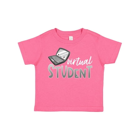 

Inktastic Virtual Student Cute Smiling Laptop Gift Toddler Boy or Toddler Girl T-Shirt