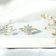 thumbnail image 4 of Rosec Jewels Lab Grown Diamond Cluster Engagement Ring (EF-VS Quality) - Ready to Gift, 14K Yellow Gold, US 7.00, 4 of 9