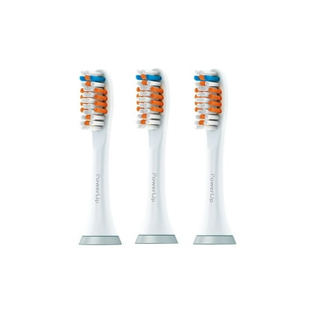 Sonicare HX3013 PowerUp Brush Heads (3 Pack) for Improved Gum