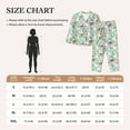thumbnail image 3 of KLL Bunny And Rose Print Women's Long Sleeve Pajamas with Pants Sleepwear Loungewear 2 Set-XX-Large, 3 of 7