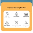 thumbnail image 3 of Portable Washing Machine, Mini Foldable Washer with Black Lid Deep Cleaning of Underwear, Baby Clothes and Other Small Clothes for RV Travel Apartment, 3 of 7