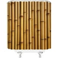 thumbnail image 4 of Bamboo Shower Curtain Vintage Brown Bamboo Asian Plant Nature 3D Print Bathroom Decor Fabric Curtain with Hooks-72"W x 86"L (Pack of 1), 4 of 7
