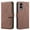 Brown, variant on ELEHOLD Case for Samsung Galaxy S23 Plus, RFID Blocking Leather Wallet Case, Flip Cover with Card Slots & Stand,Black