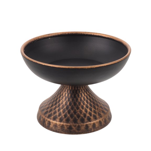 VERDANVERSE Black Metal Decorative Candlestick Holder for Vintage Weddings, Parties, Home Decor and Special Event Settings