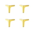 thumbnail image 1 of Linyer 4 Pieces Sofa Foot Components Supporting Fittings Modified Component Cabinet Desk Support Legs Replacement Black 13cm, 1 of 7