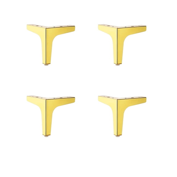 Linyer 4 Pieces Sofa Foot Components Supporting Fittings Modified Component Cabinet Desk Support Legs Replacement Black 13cm