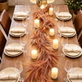 thumbnail image 6 of Fiaya Women 70.86in Artificial Orange Fern Hanging Vine, Wisteria Style Faux Plant for Halloween Party Indoor Outdoor Wall Door Decoration, 6 of 6