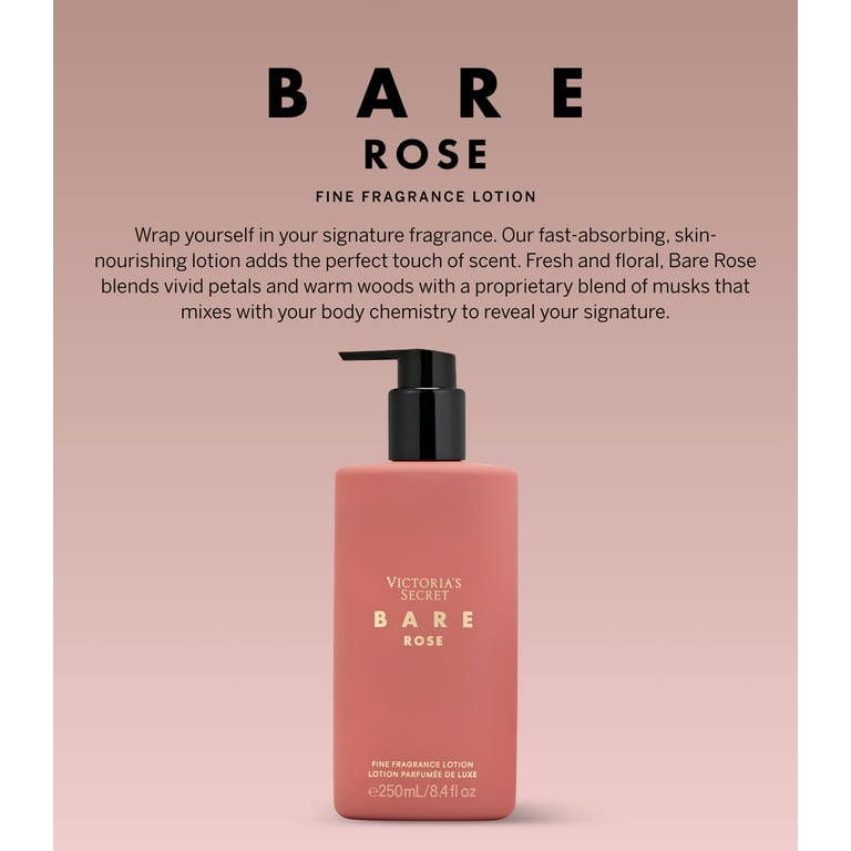 Victoria's Secret Bare Rose Fragrance Body Lotion, oz, Notes