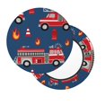 thumbnail image 2 of Hirioo Fire Truck 1 for Round Bar Stool Seat Covers Washable Stool Cushion Slipcover Elastic Bar Chair Covers for 12-14 Inch Chair-14 inch, 2 of 7