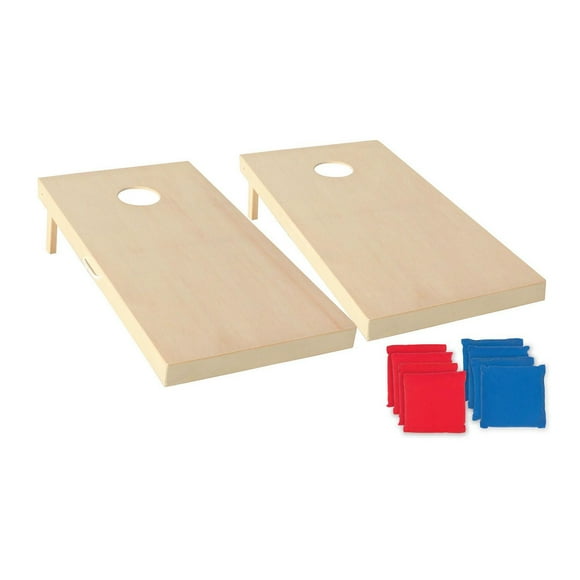 TRIUMPH Woodie 2' x 4' Cornhole Set of Two - Brown