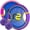 Pink & Purple, variant on Bouncy Paddle & Stringy Ball Game - Black & Yellow - Refresh Sports