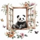 thumbnail image 1 of Adhesivo de Pared con Flores Artificiales para Ventana | Calcomanías Florales Realistas de Pvc con Mariposas | Adhesivo Impermeable y Resistente a La Decoloración | Decoración para Sala de Estar, Coc, 1 of 4