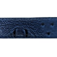 thumbnail image 2 of Men Blue Faux Alligator Crocodile Skin Leather Belt A3, 2 of 2