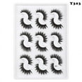 thumbnail image 2 of 9 Pairs False Eyelashes Fake Lashes Long Makeup 3D Mink Lashes Eyelash Extension Mink Eyelashes For Beauty, 2 of 4