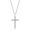 Silver, variant on Dainty Silver Cross Pendant Necklace for Women,Sparkly Gold Cubic Zirconia Tiny Crucifix Short Necklaces,Minimalist Faith Based Baptism Jewelry Gifts