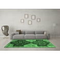 thumbnail image 3 of Ahgly Company Indoor Rectangle Persian Emerald Green Traditional Area Rugs, 5' x 7', 3 of 4