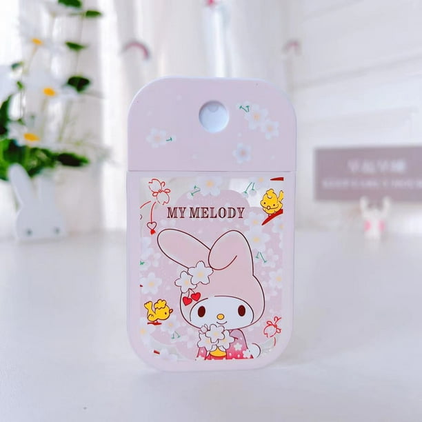 Kawaii Sanrio Perfume Spray Bottle Anime Kuromi Kitty Melody Travel Portable Press Bottled Cartoon Lotion Bottling Girls Gifts Gong Bohan LED
