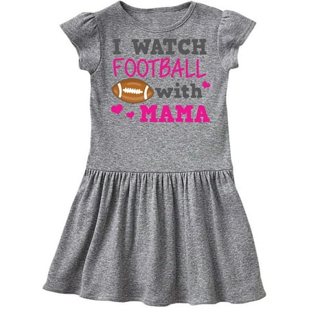 

Inktastic I Watch Football with My Mama Gift Toddler Girl Dress