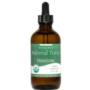 Herb Lore Organic Adrenal Tonic Tincture - Liquid Adrenal and Cortisol Support Drops (4 fl oz)
