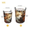thumbnail image 4 of KLL Vintage Colorful Flower Puppy Waterproof Foldable Laundry Hamper Bucket with Handles for Storage Bin,Kids Room,Home Organizer (Medium ), 4 of 7