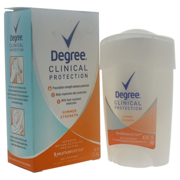 Protection Clinique Été Force Anti-Transpirant par Degree pour les Femmes - 1,7 oz Déodorant Bâton