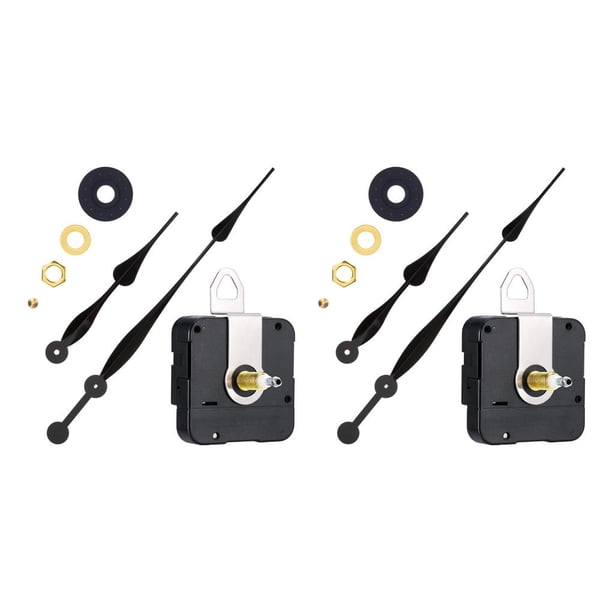 Kearding High Clock Movement with Hour Clocks Accessories Crafts Hanging Wall Minute Hands Mechanism Kit Repairing Replacement DIY Negro 2piezas Kearding CBP501081