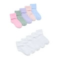 thumbnail image 2 of Wonder Nation Infant Girls Bobby Socks, 10-Pack, Size 0-6M, 2 of 15