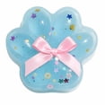 thumbnail image 2 of Translucent Cat Paw Squishy Toy with Glitter Confetti, Single, Sea Salt Blue, for Relaxation And, Squeeze Toy, 2 of 3