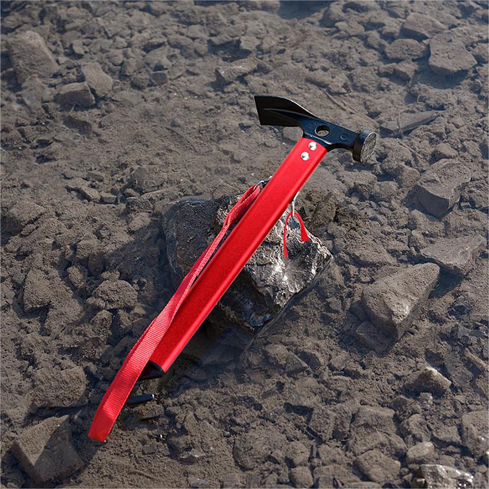 Multifunctional Aluminum Alloy Camping Hammer | Tent Stake Mallet & Nail Puller | High-Strength Carbon Steel Head | Rust-Proof | 31cm (12.2in) | For - View #10