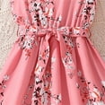 thumbnail image 6 of Baby Girl Dress Summer Print Flying Sleeve Princess Dress Flower Girl Dress,Size 8 Years-9 Years, 6 of 9