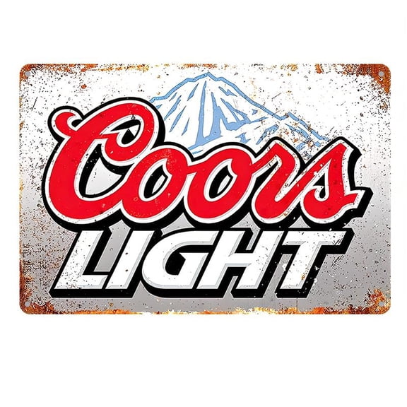"COORS LIGHT" Metal Tin Sign, Vintage Plaque Decor Wall Art, Wall Decor, Room Decor, Home Decor, Restaurant Decor, Bar Decor, Cafe Decor, Garage Decor, Water-proof, Dust-proof
