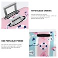 thumbnail image 5 of Bingfone Pink Striped Flamingo Luggage Cover Washable Suitcase Cover Protector Anti-Scratch Suitcase Cover Fits 18-32 Inch Luggage (without luggage), 5 of 9