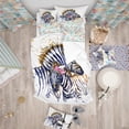 thumbnail image 2 of Designart 'Zebra Aquarelle vers la Gauche - Ensemble de Housse de Couette Moderne, 2 of 2