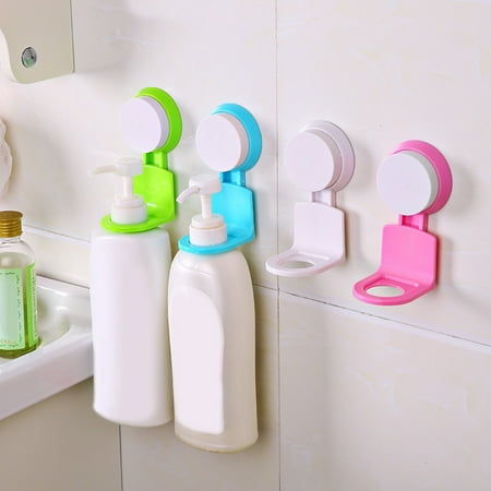 

XinYux Plastic Wall Suction Cup Hanging Hook Shower Gel Shampoo Holder Rack Shelf