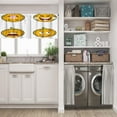 thumbnail image 5 of LALILO Kitchen Curtain Valance Big Halloween Pumpkin Emoji Rod Pocket Window Curtain 52"x 18" Set of 2, 5 of 5